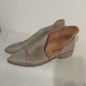 Free People Royalle Dorsay leather Flat. Sz 37.5